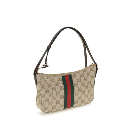 Gucci small Lunetta Beige Polyester Shoulder Bag