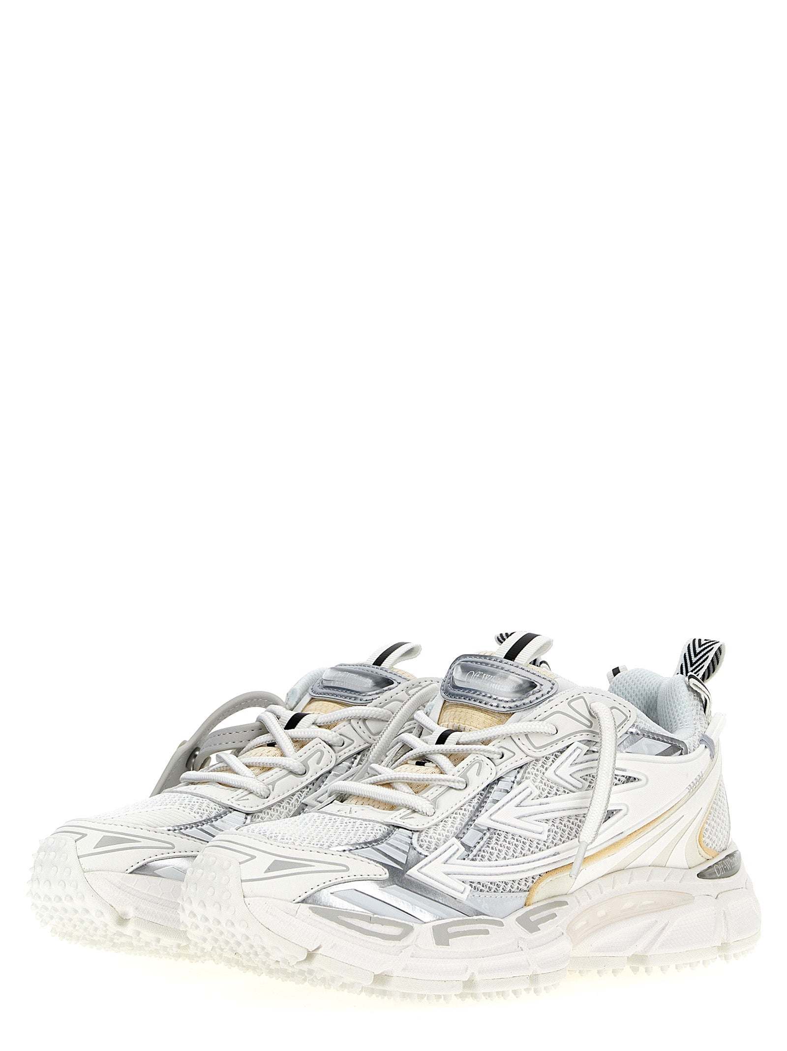 Off-White White Polyethylene Athletic Sneakers