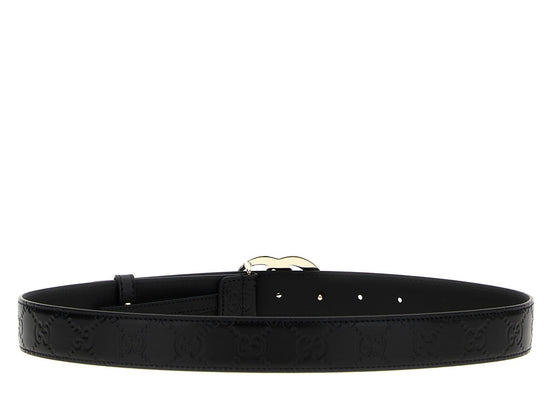 Gucci Black Calfskin Regular Belt