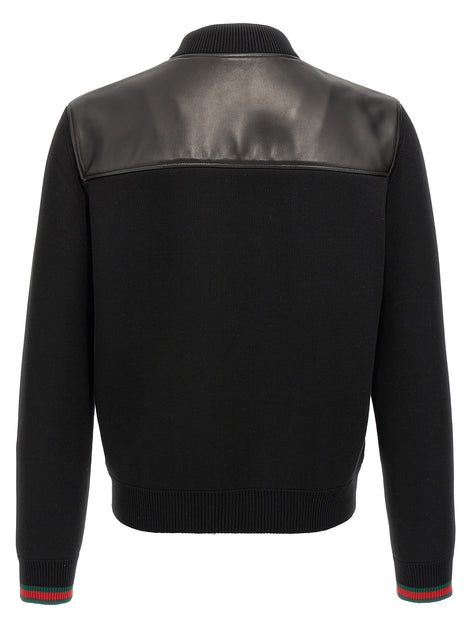 Gucci Black Lamb Leather Leather Jacket