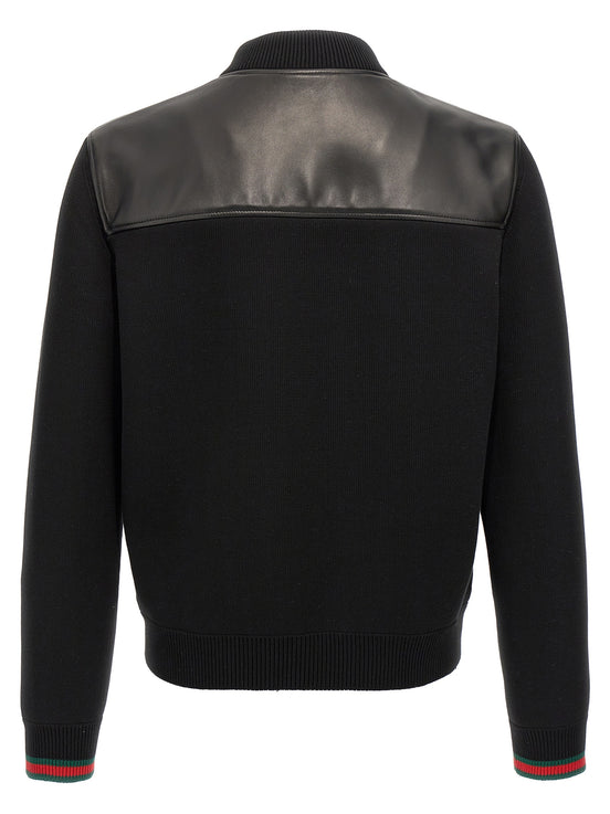 Gucci Black Lamb Leather Leather Jacket