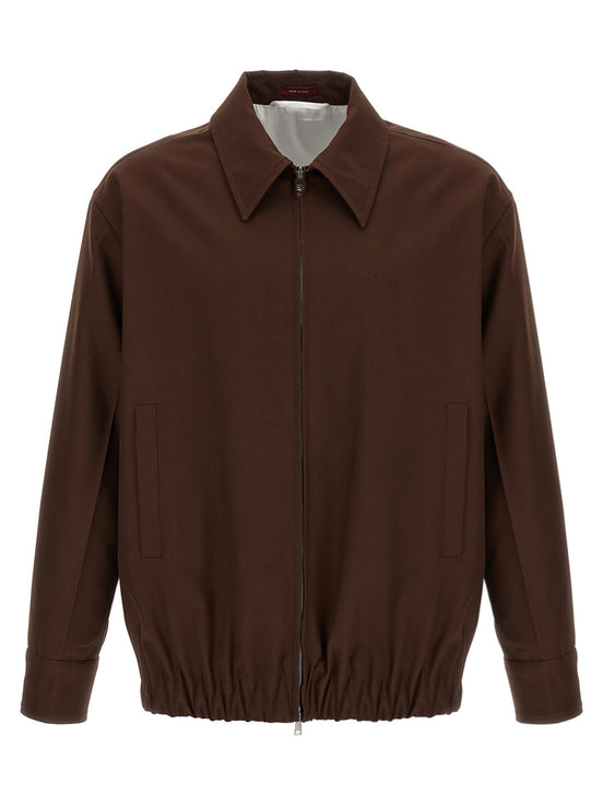 Gucci Brown Wool Full-Length Jacket