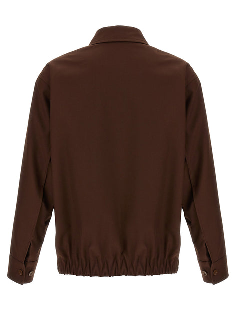 Gucci Brown Wool Full-Length Jacket