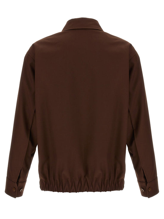 Gucci Brown Wool Full-Length Jacket