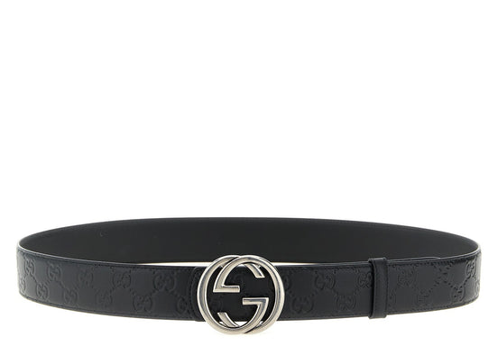 Gucci Black Calfskin Regular Belt