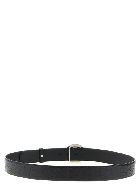 Gucci Black Calfskin Regular Belt