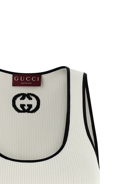 Gucci Bicolor Viscose Tank Tops