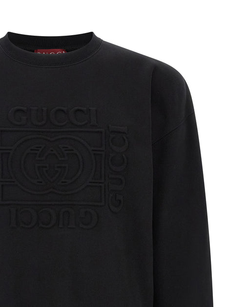 Gucci Black Cotton Sweatshirt
