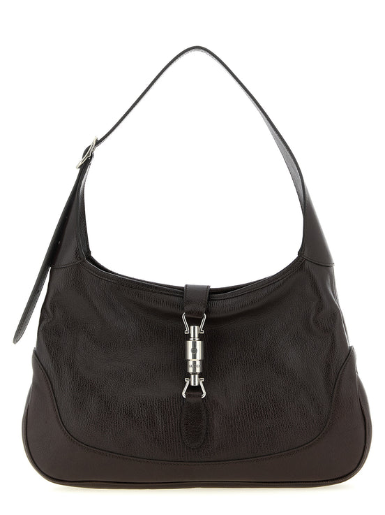 Gucci Jackie 1961 medium Brown Goatskin Shoulder Bag