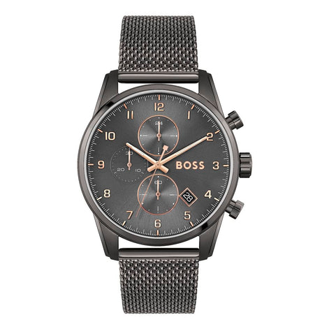 Hugo Boss Gray Stainless Steel Dress Watch