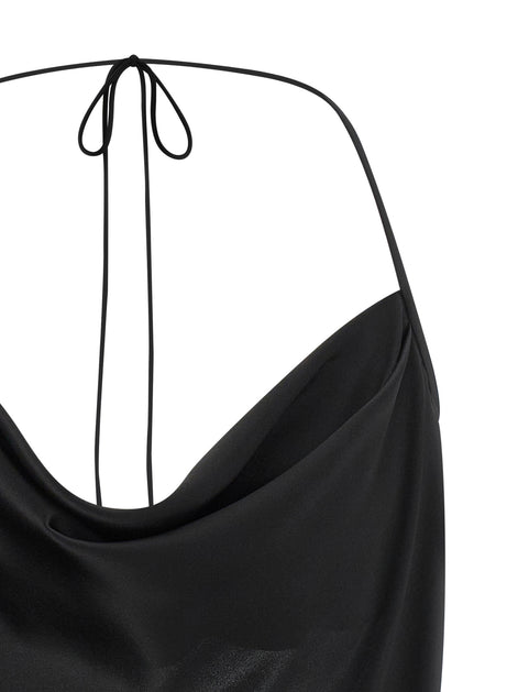 Valentino Garavani Black Silk Tank Tops