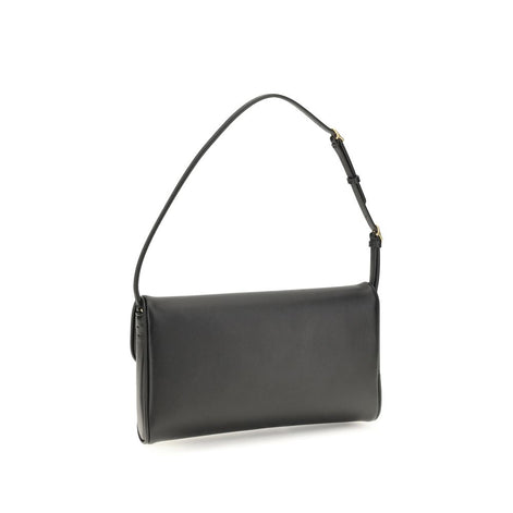 Valentino Garavani Devain Brown Leather Shoulder Bag