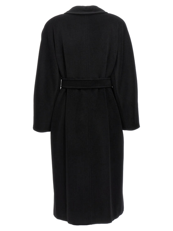 Max Mara Black Virgin Wool Coat