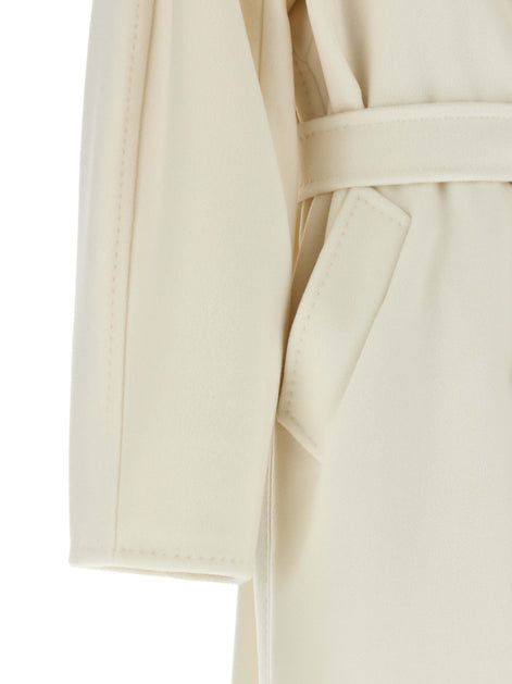 Max Mara White Virgin Wool Coat