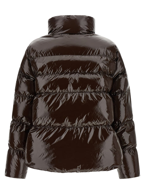 PINKO Brown Polyamide Full-Length Jacket