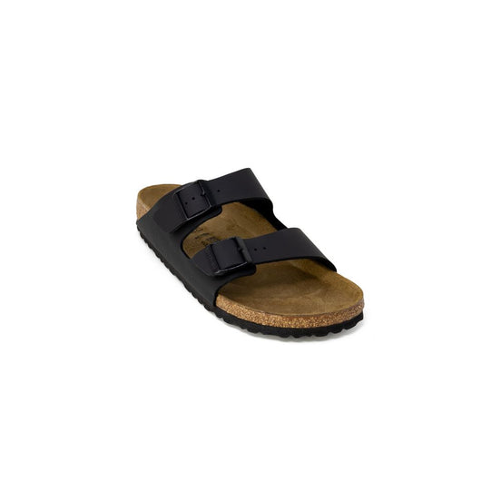 Birkenstock Black Synthetic Flat Sandals