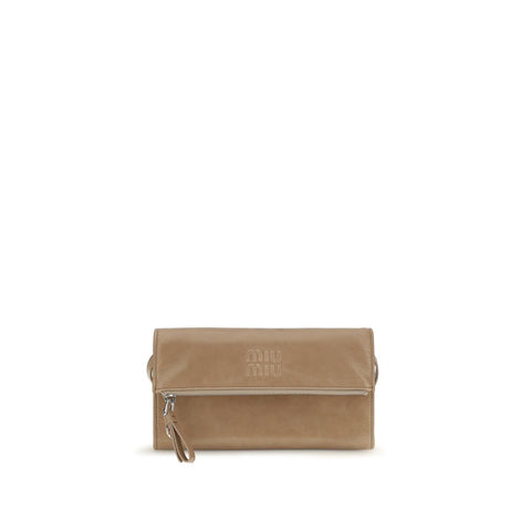 Miu Miu Beige Calf Leather Bos Taurus Wallet