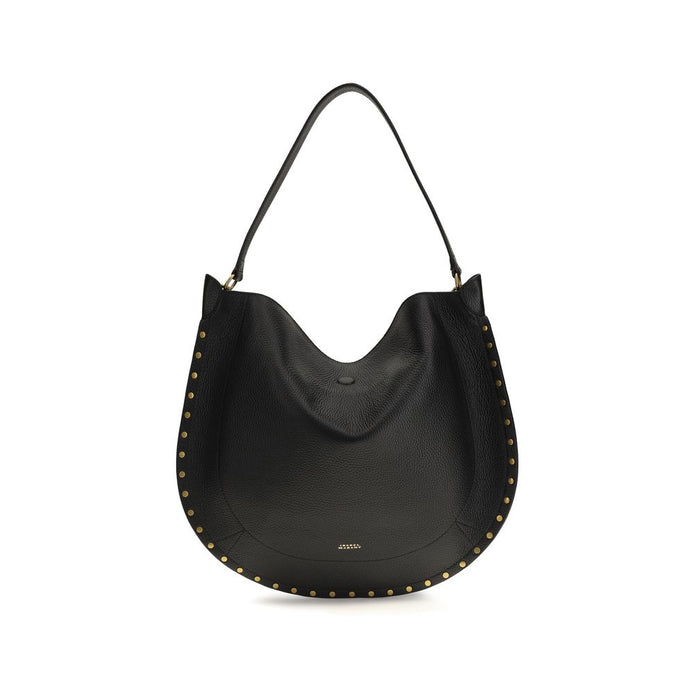 Isabel Marant Black Calf Leather Bos Taurus Shoulder Bag