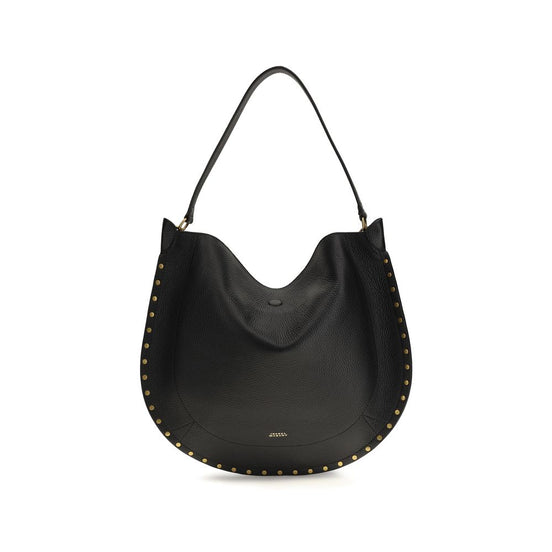 Isabel Marant Black Calf Leather Bos Taurus Shoulder Bag