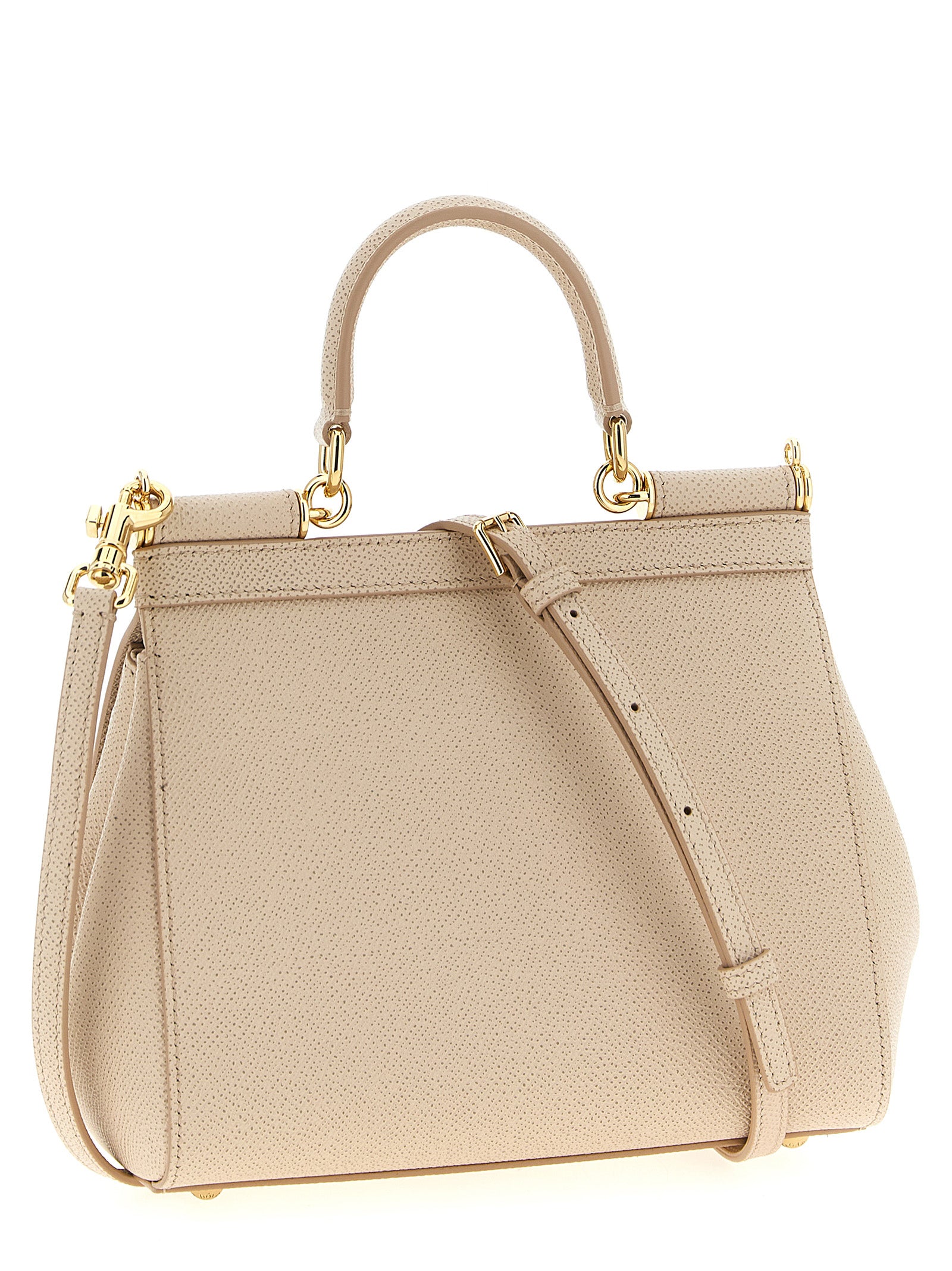 Dolce & Gabbana Sicily small Beige Calfskin Handbag