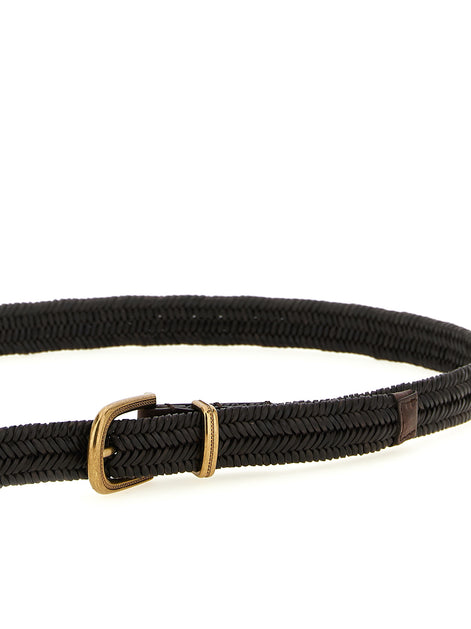 Brunello Cucinelli Brown Leather Regular Belt