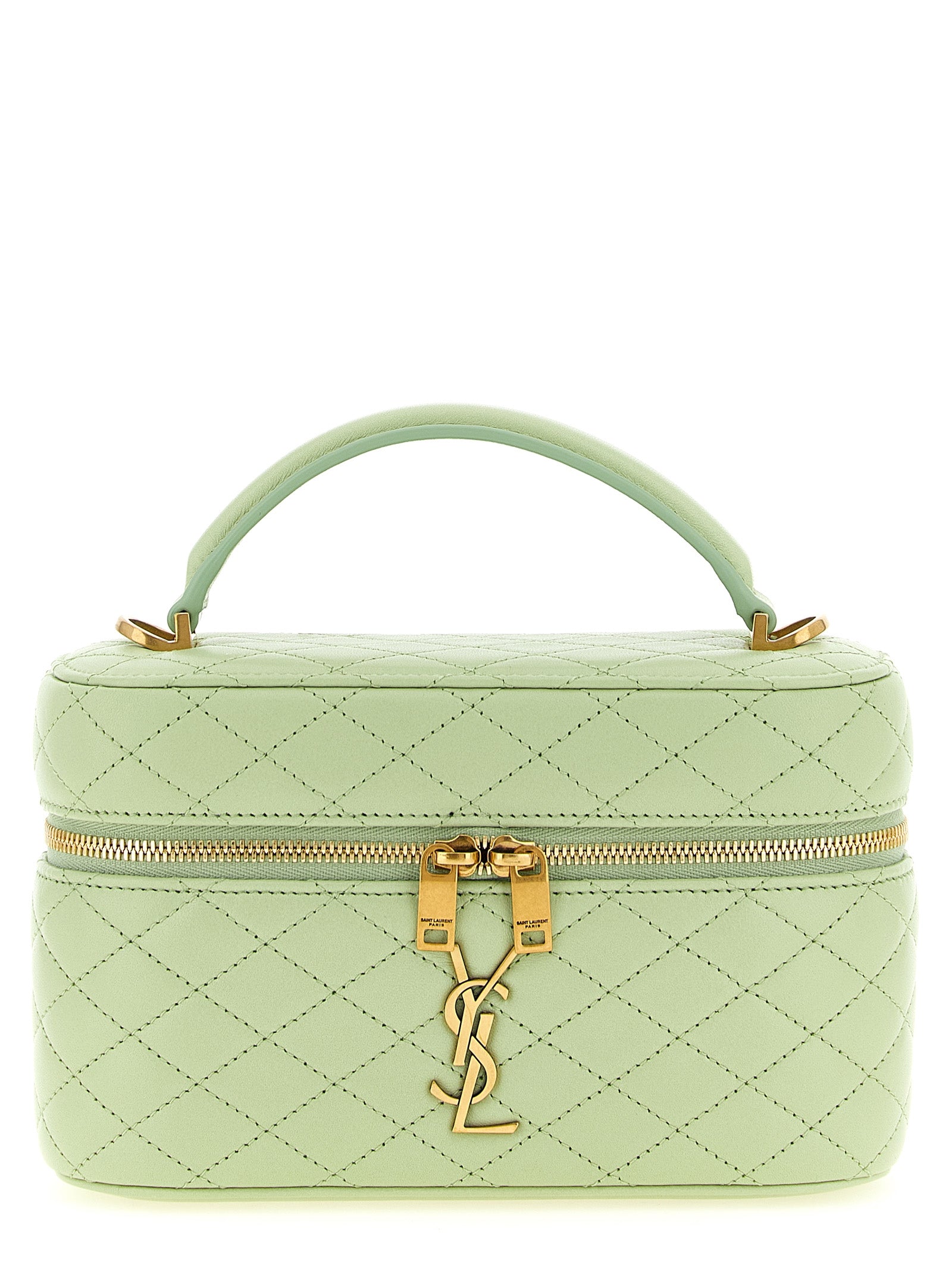 Saint Laurent Bicolor Lamb Leather Handbag