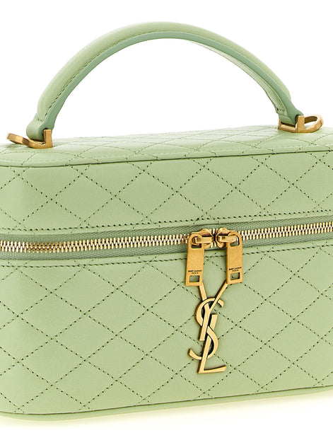 Saint Laurent Bicolor Lamb Leather Handbag