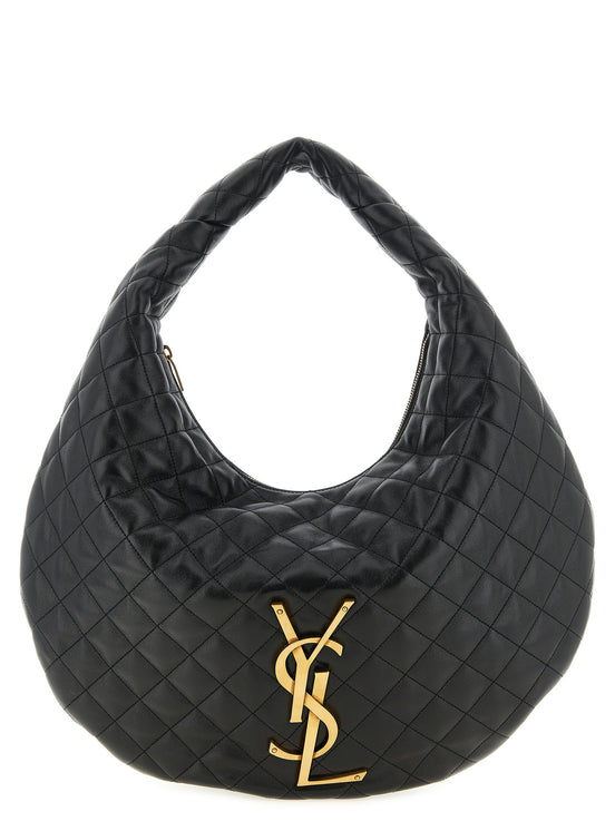 Saint Laurent Black Lamb Leather Shoulder Bag