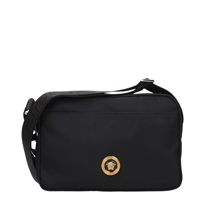 Versace Black Fabric Crossbody Bag