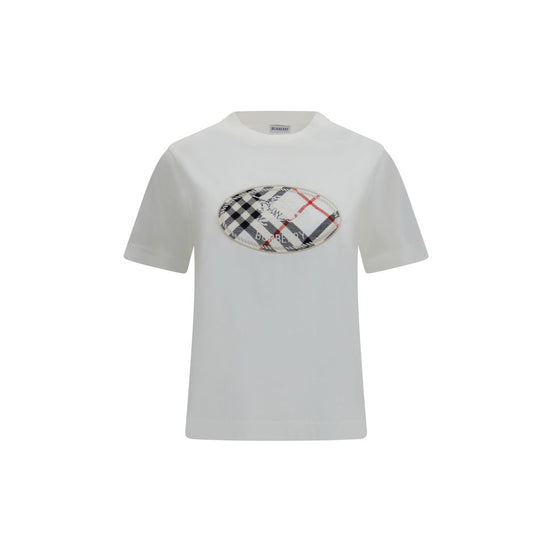 Burberry White Cotton T-Shirt