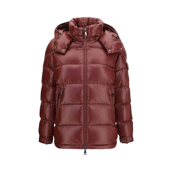 Moncler Bordeaux Goose Down Full-Length Jacket
