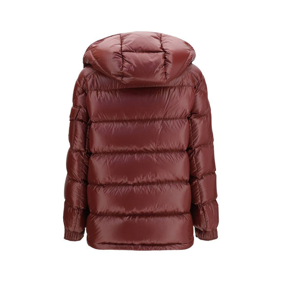 Moncler Bordeaux Goose Down Full-Length Jacket