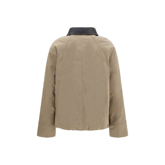 Brunello Cucinelli Beige Cotton Full-Length Jacket