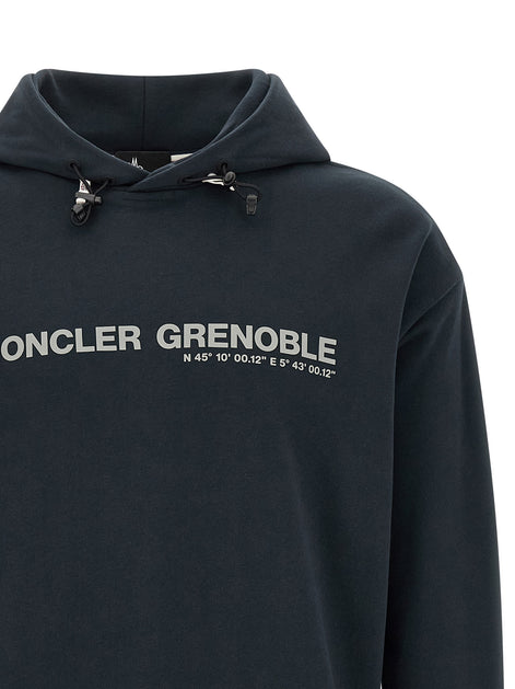 Moncler Grenoble Blue Cotton Sweatshirt