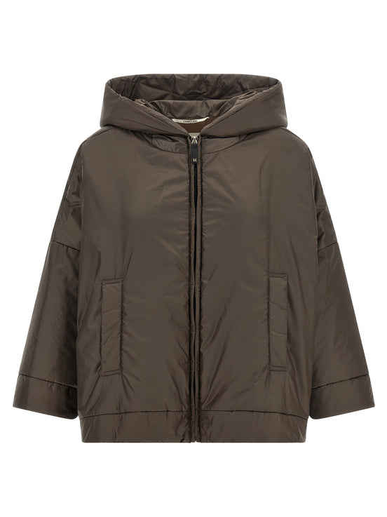 Max Mara Brown Polyester Shell Jacket