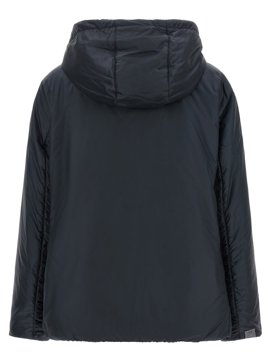 Max Mara Blue Polyester Shell Jacket