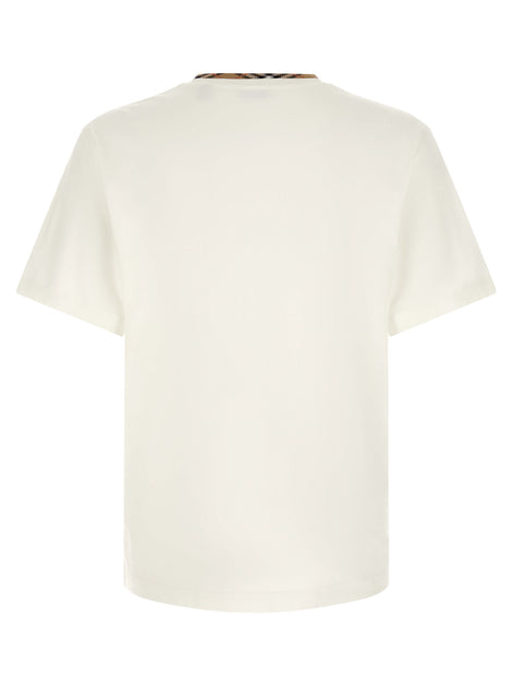 Burberry White Cotton T-Shirt