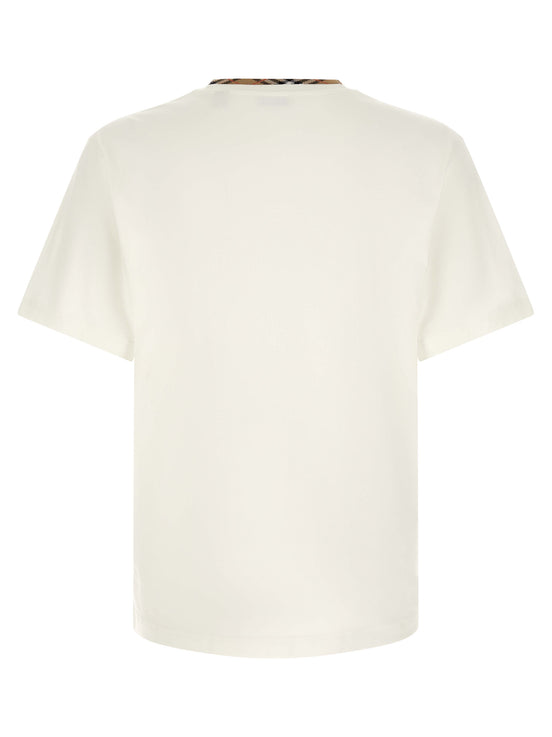 Burberry White Cotton T-Shirt