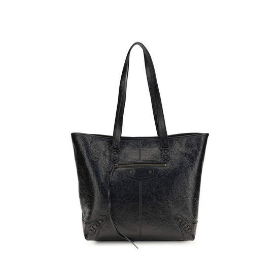 Balenciaga Black Lamb Ovis Aries Aries Shoulder Bag