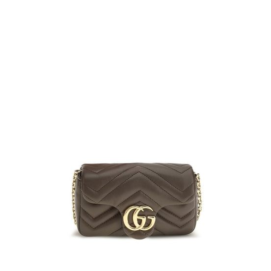 Gucci GG Marmont mini Brown Leather Shoulder Bag