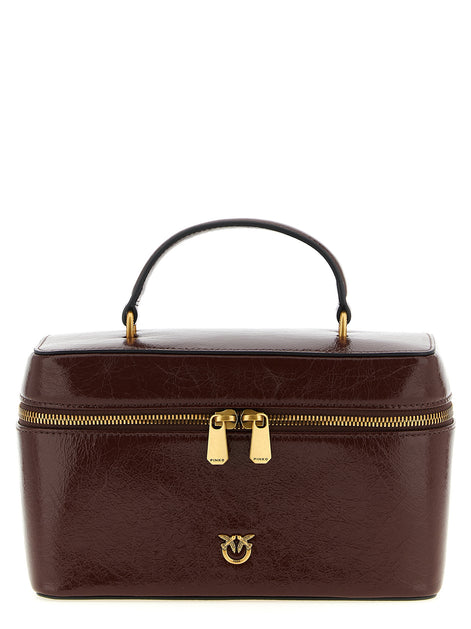 PINKO Brown Calfskin Handbag