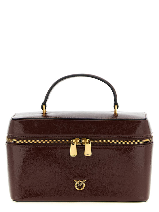 PINKO Brown Calfskin Handbag