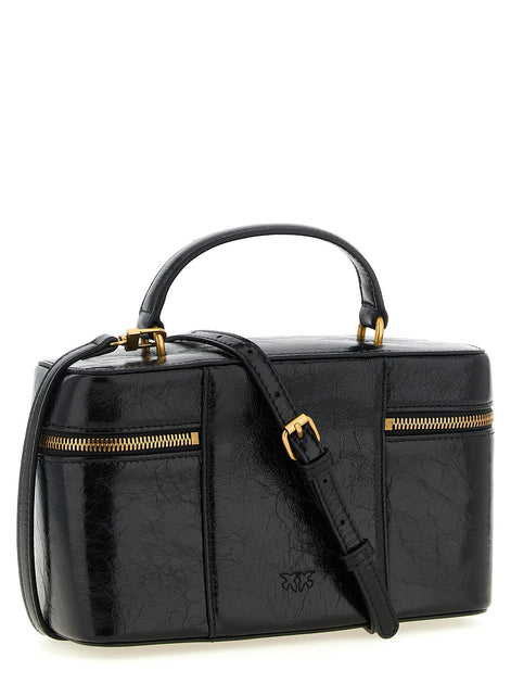 PINKO Black Calfskin Handbag