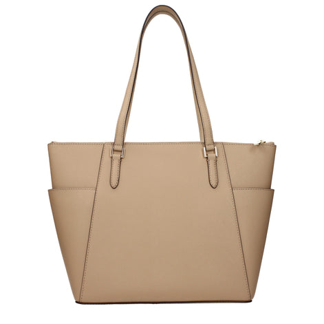 Michael Kors Beige Leather Shoulder Bag