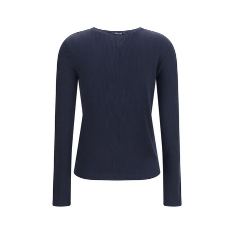 Max Mara Blue Lyocell Sweatshirt