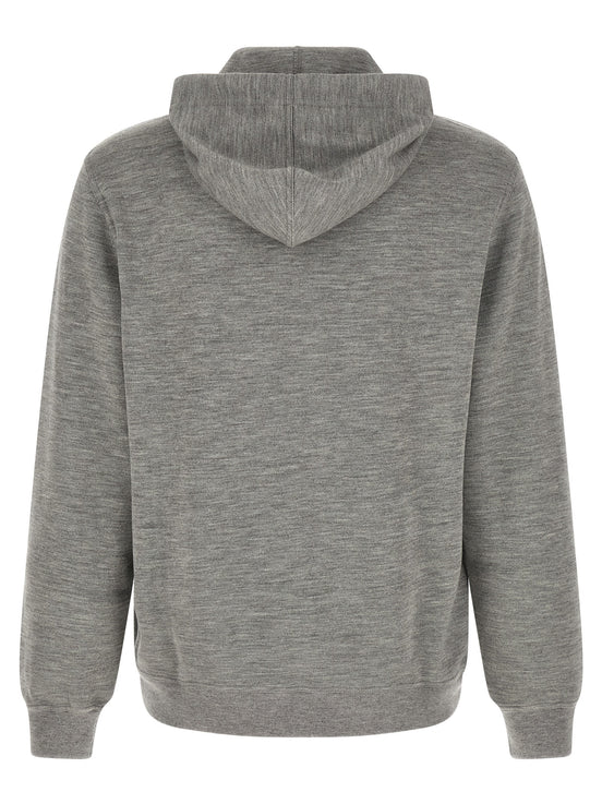 Brunello Cucinelli Gray Cashmere Sweatshirt