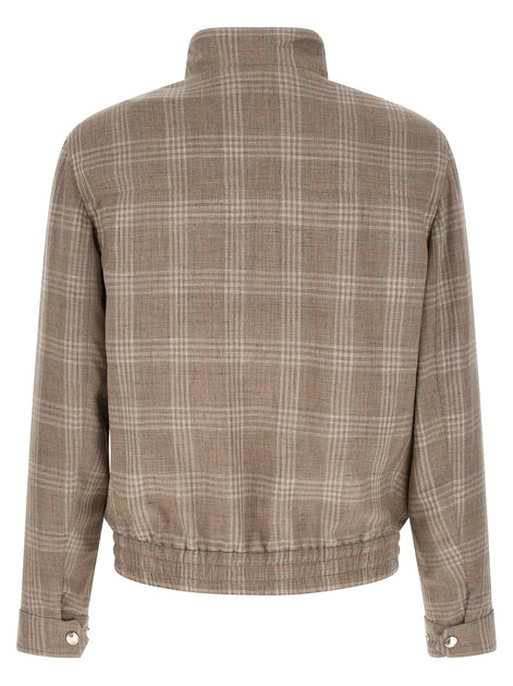 Brunello Cucinelli Brown Wool Full-Length Jacket
