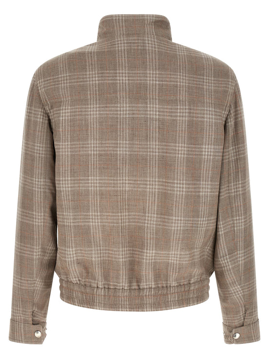 Brunello Cucinelli Brown Wool Full-Length Jacket