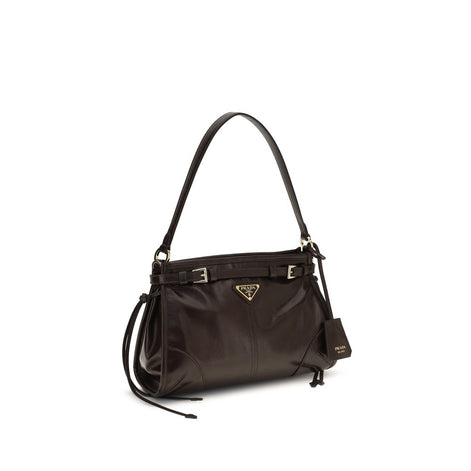 Prada Brown Calf Leather Bos Taurus Handbag