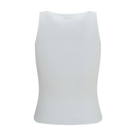 Max Mara White Viscose Tank Tops
